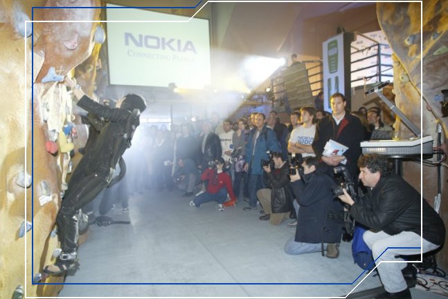 Show "Danza-Escalada". Rueda de prensa Nokia en el Centro Espacio Acción